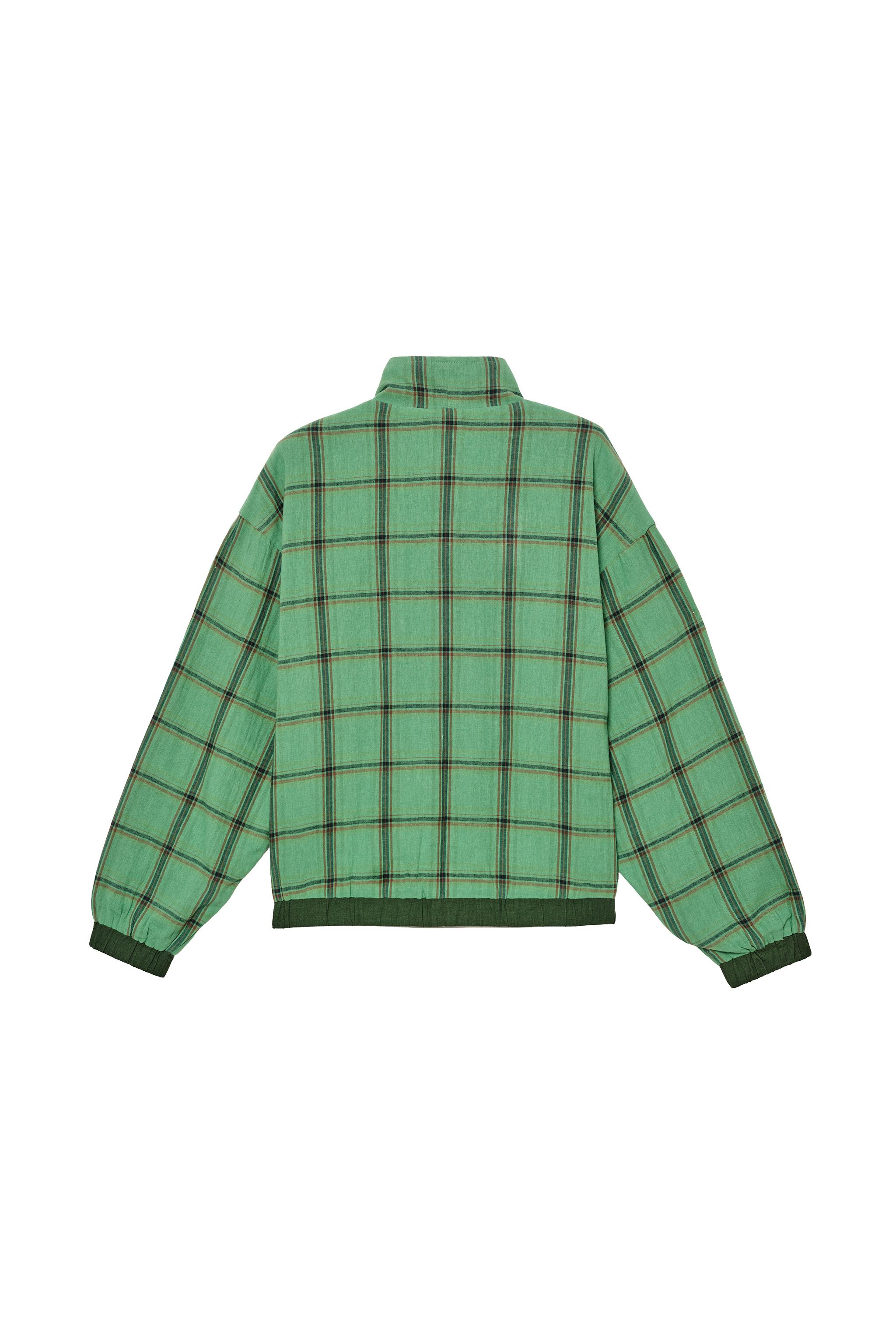 RELAXED FIT CHECKED JACKET